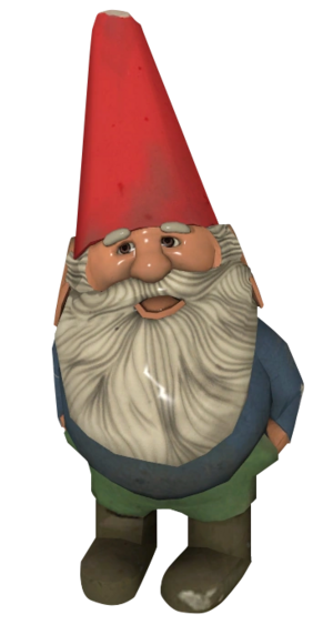 The Garden Gnome from Left For Dead 2 and/or Half-Life: 2 Episode 2.